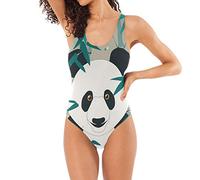 Chinese Cute Panda Swimwear Monokini Beachwear One Piece Swimsuit Bathing Suits for Women Teen Girl