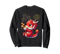 Chinese New Year 2025 Baby Dragon Drinking Tea Kids Boy Girl Sweatshirt