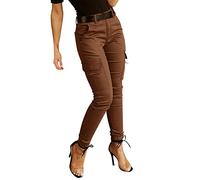 Chino Damen Hose Cropped 7/8 Hose Sommer Chinohose Stretch Elegant Slim Fit Stoffhose Frauen Elegante Hosen Skinny Damenhose Sommerhose Hose
