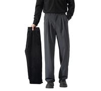 Chino Hose Herren Regular Fit,LäSsige Schmal Zulaufende Hose Mit Geradem Bein Und Fleecefutter FüR Warme Wintertage. Bequeme Lockere Passform KnöChellange Hose.