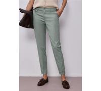 Chinohose STREET ONE, Damen, Gr. 40, Länge 28, schwarz mint grün, Web, Obermaterial: 97% Baumwolle, 3% Elasthan. Futter: 100% Polyester, unifarben, regular fit lang, Hosen Chinohose, aus Twillstoff (5