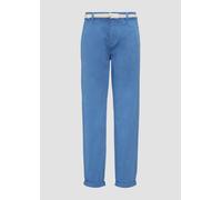 Chino mit geflochtenem Gürtel und Garment Dye 38 blau 2166152.5513.38