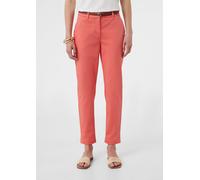 Chino mit Gürtel rot 40