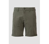 Chino-Shorts John aus Baumwollstretch mit fixiertem Turn-up 30 Grün 2165153.7929.30