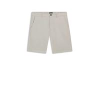 BOSS Slim-Fit Shorts aus elastischem Baumwoll-Twill - Style Chino-slim-Shorts, 50536723 Hellgrau 33