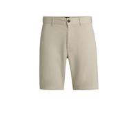 BOSS Slim-Fit Shorts aus elastischem Baumwoll-Twill - Style Chino-slim-Shorts, 50536723 Hellbeige 30