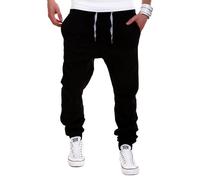 Chinohose BEHYPE "LUKE", Herren, Gr. 30, Länge 32, schwarz, 98% Baumwolle, 2% Elasthan, Hosen Chinohose, mit elastischem Bund (73694239-30) schwarz