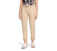 Chinohose BETTY BARCLAY "Damen unifarben", Damen, Gr. 46, Normalgrößen, beige, Obermaterial: 97% Baumwolle, 3% Elasthan, relaxed fit 7/8-Länge, Hosen Chinohose (44835841-46) beige