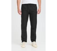 Chinohose BLEND "BHBraza", Herren, Gr. 33, Länge 34, schwarz, Web, 84% Baumwolle, 16% Polyester, unifarben, normal lang, Hosen Chinohose, Stoffhose mit elastischem Bund und geradem Beim - Regular Fit 