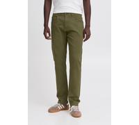 Chinohose BLEND "BHEDNAN twill 5-pocket", Herren, Gr. 34, Länge 34, olive night, 98% Baumwolle, 2% Elasthan, unifarben, Basic, regular fit normal, Hosen Chinohose, Klassische Chinohose mit Taschen (70