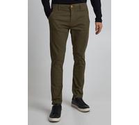 Chinohose BLEND "BHNatan", Herren, Gr. 33, Länge 30, olive night grün, Web, 98% Baumwolle, 2% Elasthan, unifarben, schmal normal, Hosen Chinohose, Stoffhose mit normalem Bund und schmalem Beinen - Sli