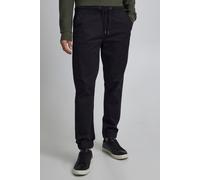 Chinohose BLEND "BHNimbu", Herren, Gr. XXL, US-Größen, schwarz, Web, 97% Baumwolle, 3% Elasthan, unifarben, regular fit knöchellang, Hosen Chinohose, Lässige Chinohose mit Tunnelzug (28015518-XXL) sch