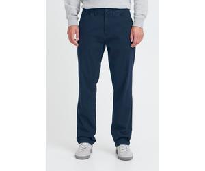 Chinohose BLEND "BHStipo", Herren, Gr. 33, Länge 34, marineblaus, Web, 98% Baumwolle, 2% Elasthan, unifarben, normal lang, Hosen Chinohose, Strukturierte Stoffhose im 5-Pocket-Look - Regular Fit (4876