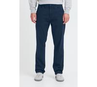 Chinohose BLEND "BHStipo", Herren, Gr. 38, Länge 32, marineblaus, Web, 98% Baumwolle, 2% Elasthan, unifarben, normal lang, Hosen Chinohose, Strukturierte Stoffhose im 5-Pocket-Look - Regular Fit (4881