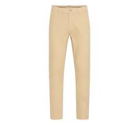 Chinohose BLEND "BHEDNAN twill pant", Herren, Gr. 33, Länge 34, cornstalk, Web, 98% Baumwolle, 2% Elasthan, unifarben, Basic, regular fit normal, Hosen Chinohose, Klassische Chinohose mit Taschen (728