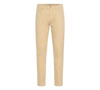 Chinohose BLEND "BHEDNAN twill 5-pocket", Herren, Gr. 30, Länge 34, cornstalk, 98% Baumwolle, 2% Elasthan, unifarben, Basic, regular fit normal, Hosen Chinohose, Klassische Chinohose mit Taschen (2176