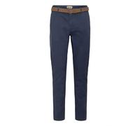 Chinohose BLEND "BHLPants", Herren, Gr. 30, Länge 34, marineblaus, Web, 98% Baumwolle, 2% Elasthan, unifarben, slim fit lang, Hosen Chinohose, Klassische Chinohose mit Taschen (85627436-30) marineblau