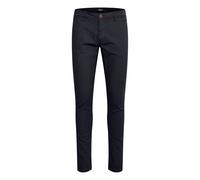 Chinohose BLEND "BHNatan", Herren, Gr. 29, Länge 32, schwarz navy blau, Web, 98% Baumwolle, 2% Elasthan, unifarben, schmal normal, Hosen Chinohose, Chinohose Slim Fit mit Gürtelschlaufen (51267601-29)