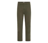 Chinohose BLEND "BHNATAN", Herren, Gr. 32, Länge 30, forest night, Twill, 98% Baumwolle, 2% Elasthan, unifarben, Basic, weit normal, Hosen, Stylische Stoffhose mit Taschen (40078701-32) forest night