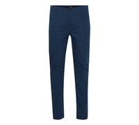 Chinohose BLEND "BHNewbury", Herren, Gr. 34, Länge 30, marineblaus, Web, 53% Baumwolle, 44% Polyester, 3% Elasthan, unifarben, regular fit normal, Hosen Chinohose, Stilvolle Chinohose (32034425-34) ma