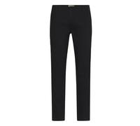 Chinohose BLEND "BHMStino", Herren, Gr. 34, Länge 34, schwarz, Web, 98% Baumwolle, 2% Elasthan, unifarben, normal lang, Hosen Chinohose, Stylische Stoffhose mit Taschen (83277441-34) schwarz
