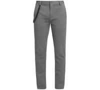 Chinohose BLEND "BHWalton", Herren, Gr. 33, Länge 34, iron gate, Web, 50% Baumwolle, 48% Polyester, 2% Elasthan, unifarben, regular fit normal, Hosen, Lange Hose im Chino-Stil (79287941-33) iron gate