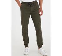 Chinohose BLEND "Trousers BHNIMBU pants", Herren, Gr. XXL, N-Gr, grün, Web, Obermaterial: 97% Baumwolle, 3% Elasthan, unifarben, washed, comfort fit normal, Hosen Chinohose, Comfort Fit, aus Baumwollm