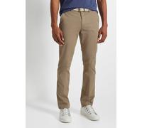 Chinohose BONPRIX "Regular Fit Chinohose mit Komfortbund und Gürtel, Straight", Herren, Gr. 52, N-Gr, grün (new khaki), Obermaterial: 98% Baumwolle, 2% Elasthan, regular fit, Hosen Chinohose, aus Baum