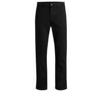 Chinohose BOSS ORANGE "Regular", Herren, Gr. 32, Länge 32, schwarz001, Web, Obermaterial: 97% Baumwolle, 3% Elasthan, regular fit lang, Hosen Chinohose, in gerader From (10183068-32)
