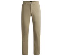 Chinohose BOSS ORANGE "Regular", Herren, Gr. 40, Länge 34, light, pastel braun239, Web, Obermaterial: 97% Baumwolle, 3% Elasthan, regular fit lang, Hosen Chinohose, in gerader From (60212265-40) light