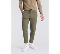 Chinohose BOSS ORANGE "tapered DS", Damen, Gr. 32, Länge 32, grün (open grün342), Web, Obermaterial: 97% Baumwolle, 3% Elasthan, unifarben, gerade, unten schmal lang, Hosen Chinohose, tapered fit, ela