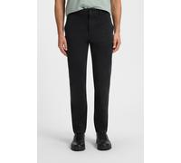 Chinohose BOSS ORANGE "Tapered-fit", Herren, Gr. 34, Länge 34, schwarz (001_schwarz), Web, Obermaterial: 97% Baumwolle, 3% Elasthan, unifarben, gerade, unten schmal lang, Hosen Chinohose, Aus komforta