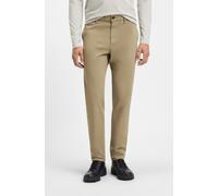 Chinohose BOSS ORANGE "Tapered-fit", Herren, Gr. 36, Länge 32, braun (239_light, pastel_braun), Web, Obermaterial: 97% Baumwolle, 3% Elasthan, unifarben, gerade, unten schmal lang, Hosen Chinohose, Au
