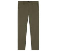 Chinohose BOSS ORANGE "tapered", Herren, Gr. 38, Länge 32, grün (bright grün325), Web, Obermaterial: 97% Baumwolle, 3% Elasthan, gerade, unten schmal lang, Hosen Chinohose, mit BOSS Logo hinten (42506