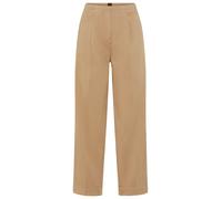Chinohose BOSS ORANGE "Taquina Premium Damenmode", Damen, Gr. 36, N-Gr, rust, copper 222, Twill, Obermaterial: 98% Baumwolle, 2% Elasthan, unifarben, lang, Hosen Chinohose, im Loose Barrel Fit (417034