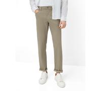 Chinohose BRAX "Style COOPER", Herren, Gr. 34, Länge 32, khaki, Web, 67% Leinen, 30% Baumwolle, 3% Elasthan, Hosen Chinohose (49036760-34) khaki