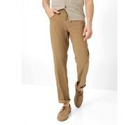 Chinohose BRAX "Style COOPER", Herren, Gr. 44, Länge 32, camelfarben, Web, 67% Leinen, 30% Baumwolle, 3% Elasthan, Hosen Chinohose (20631651-44) camelfarben