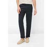 Chinohose BRAX "Style EVANS", Herren, Gr. 26, Normalgrößen, navy, Web, 100% Leinen, Hosen Chinohose (85085766-26) navy