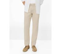 Chinohose BRAX "Style FABIO", Herren, Gr. 31, Länge 34, beige (sand), Web, 100% Leinen, Hosen Chinohose (30098760-31) sand