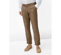 Chinohose BRAX "Style FABIO", Herren, Gr. 38, Länge 34, braun, Web, 100% Leinen, Hosen Chinohose (77003559-38) braun