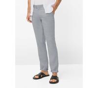 Chinohose BRAX "Style FABIO", Herren, Gr. 40, Länge 32, hellgrau, Web, 100% Leinen, Hosen Chinohose (61273614-40) hellgrau
