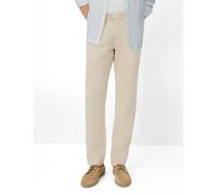 Chinohose BRAX "Style FABIO", Herren, Gr. 42, Länge 34, sand, Web, 100% Leinen, Hosen Chinohose (30098760-42) sand