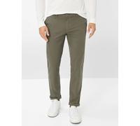 Chinohose BRAX "Style FABIO IN", Herren, Gr. 34, Länge 32, grün (olivgrün), Web, 98% Baumwolle, 2% Elasthan, Hosen Chinohose (54278015-34) olivgrün