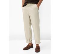 Chinohose BRAX "Style PEPE", Herren, Gr. 56, Normalgrößen, beige, Web, 87% Baumwolle, 9% Elastomultiester, 4% Elasthan, Hosen Chinohose (14172759-56) beige