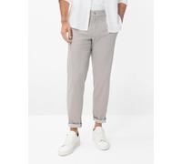 Chinohose BRAX "Style PHIL", Herren, Gr. 32, Länge 32, grau, Web, 72% Baumwolle, 24% Polyester, 4% Elasthan, Hosen Chinohose (14893434-32) grau