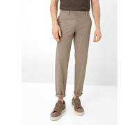 Chinohose BRAX "Style SILVIO", Herren, Gr. 35, Länge 32, beige (braun), Web, 98% Baumwolle, 2% Elasthan, Hosen Chinohose (22840722-35) braun