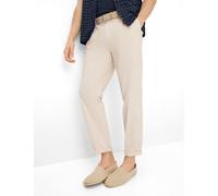 Chinohose BRAX "Style TINO", Herren, Gr. 35, Länge 32, beige (sand), Web, 88% Baumwolle, 9% Elastomultiester, 3% Elasthan, Hosen Chinohose (97702546-35) sand