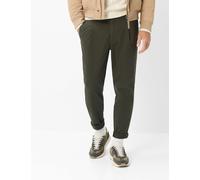 Chinohose BRAX "Style TINO", Herren, Gr. 36, Länge 34, grün (dunkelgrün), Web, 90% Baumwolle, 7% Elastomultiester, 3% Elasthan, Hosen Chinohose (19863029-36) dunkelgrün