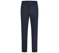 Chinohose BRÜHL "London", Herren, Gr. 29, EURO-Größen, blau, 98% Baumwolle, 2% Elasthan, unifarben, lang, Hosen Chinohose, mit High-Stretch und wasserabweisender Funktion (65316209-29) blau