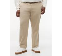 Chinohose "BT-CORE DENTON ESSENTIAL TWILL", Damen, Gr. 50, Länge 34, sandalwood, Twill, Obermaterial: 97% Baumwolle, 3% Elasthan, TOMMY HILFIGER BIG & TALL, straight fit lang, Hosen Chinohose, Große G